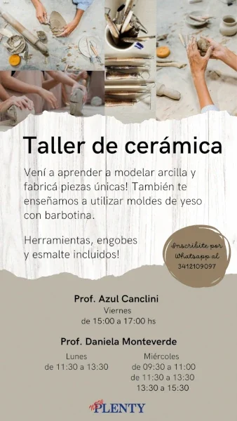 Taller de Cerámica en Rosario