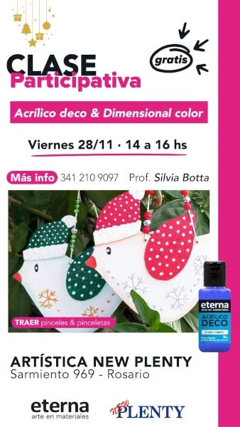 Clase de acrílico deco y dimensional color