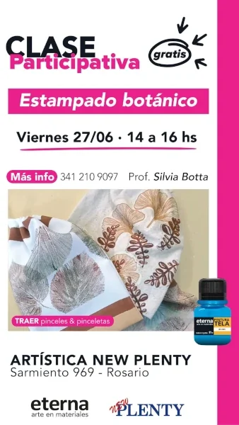 Clase estampado botánico