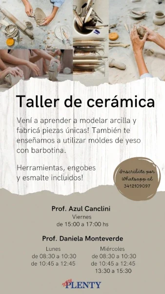 Taller de Cerámica en Rosario