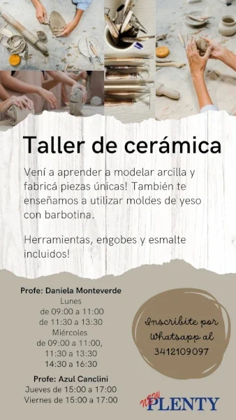 Taller de Cerámica en Rosario