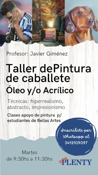 Taller de Pintura de caballete oleo y/o acrílico 2026