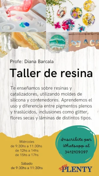 Taller de resina en Rosario