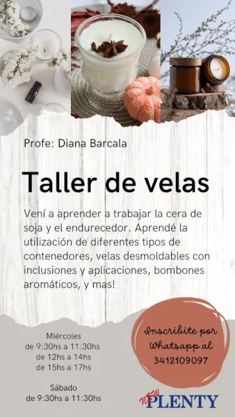 Taller de Velas en Rosario