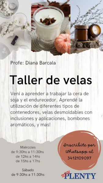 Taller de Velas en Rosario