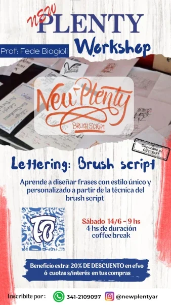 Workshop - Lettering brush script